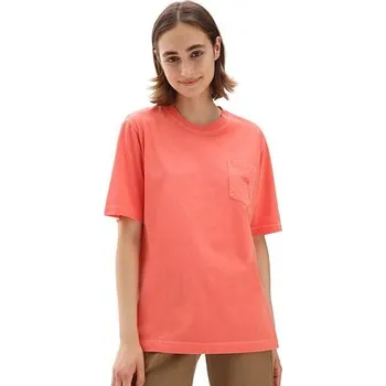 Pánské oblečení Tričko Vans POCKET V Hot Coral velikost XS