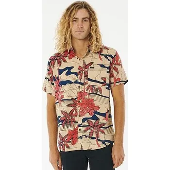 Pánská košile Košile Rip Curl BARREL KILLA S/S SHIRT Bone velikost L