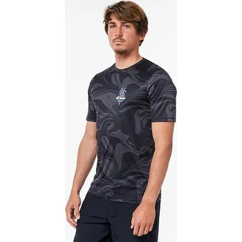 Pánské tričko Lykra Rip Curl BARREL KILLA SSL UV Black velikost XL