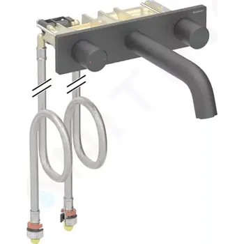 Vodovodní baterie Geberit ONE Umyvadlová baterie pod omítku, easy to clean, matná černá, 116.464.14.1