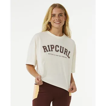 Pánské oblečení Tričko Rip Curl RSS CROP TEE Bone velikost XS