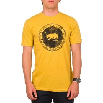 Pánské tričko Tričko Rip Curl CALI BEAR S/S TEE Nugget Gold Mar velikost XL