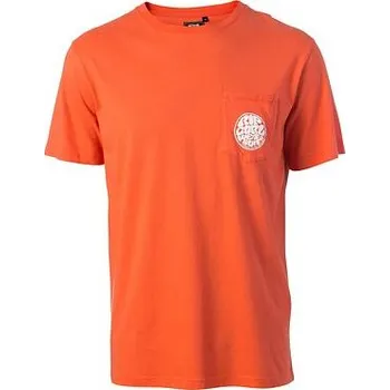 Pánské tričko Tričko Rip Curl BIG WETTY LOGO TEE Hot Coral velikost XL