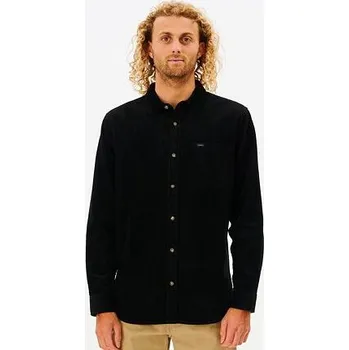 Pánská košile Košile Rip Curl STATE CORD L/S SHIRT Black velikost XXL