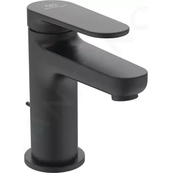 Vodovodní baterie Ideal Standard Cerafine Nuovo Umyvadlová baterie s výpustí, hedvábná černá, BD907XG