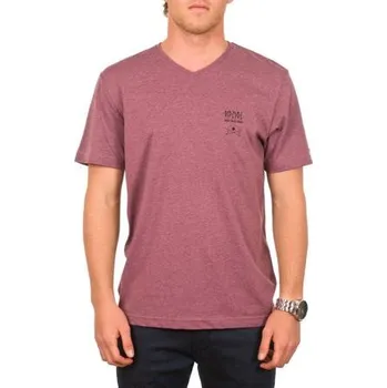 Pánské tričko Tričko Rip Curl BASIC V-NECK S/S TEE Nocturne Marle velikost L