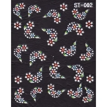 NehtyShop 3D nálepky - květinový motiv