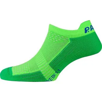 Dámské ponožky Ponožky PAC BK 1.1 BIKE FOOTIE ZIP Neon Green velikost 38-41