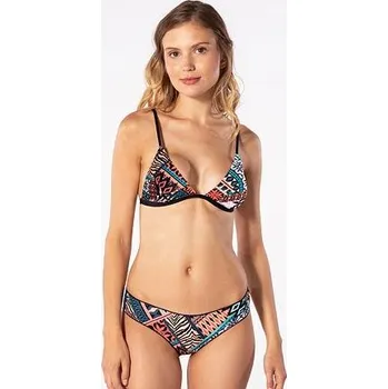 Dámské plavky Plavky Rip Curl SUNSHINE PATCHWORK FIXED TRI Black velikost S