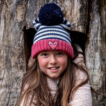 Čepice Zimní čepice Animal GRETEL Slate Rose Pink velikost O/S