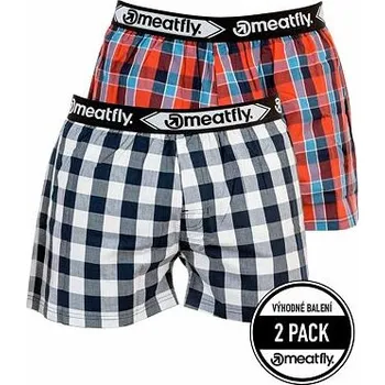 Boxerky Spodní prádlo Meatfly JUKEBOX 20 DOUBLE PACK Multicolor velikost L