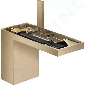 Vodovodní baterie Axor MyEdition Umyvadlová baterie s výpustí Push-Open, EcoSmart, kartáčovaný bronz/bez destičky, 47032140