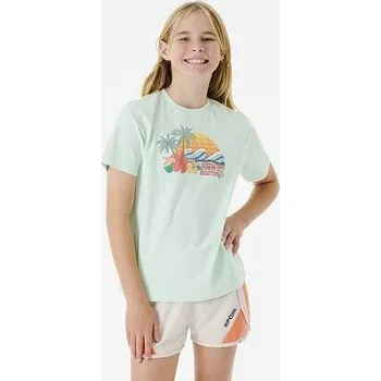 Dámské tričko Tričko Rip Curl LOW TIDE TEE- GIRL Mint velikost 10