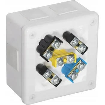Elektroinstalační krabice Elektroinstalační krabice na omítku se svorkovnicí Viplast IP55 118x118x68 Bílá