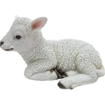 Zahradní dekorace Zvířátka a postavy OUTDOOR TRUE TO NATURE Ležící jehně, š. 18 cm|Esschert Design