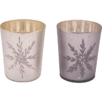 Svícen Svícen Magic Flakes, 12,5x17cm, balení obsahuje 2 kusy!|Ego Dekor