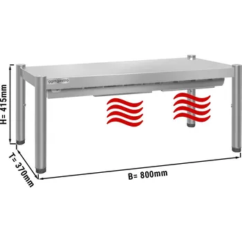 Vinotéka G.Gastro Tepelný most PREMIUM 0,8 m - s 1 policí výška 0,4 m