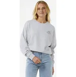 Mikina Rip Curl ROLLING CURL DROP SHOULDE CREW Grey Marle velikost L
