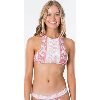 Dámské oblečení Plavky Rip Curl NAVY BEACH REVO HIGH NECK Dusty Rose velikost M