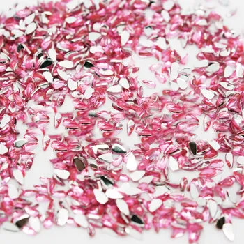 Zirkony na nehty Kapka Luzem Světle růžová 1,5 mm x 3 mm 1000 kusů