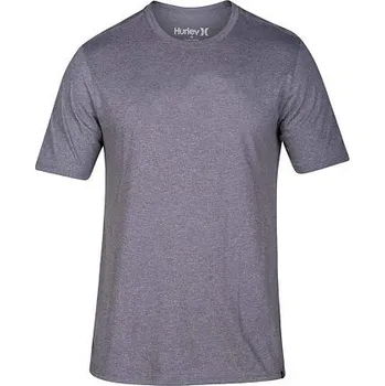 Pánské tričko Tričko Hurley SIRO STAPLE CREW S/S Dk Grey Heather/(Team Red) velikost M