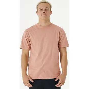 Pánská móda Tričko Rip Curl PLAIN WASH TEE Dusty Rose velikost XL