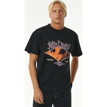 Pánské tričko Tričko Rip Curl QSP METAL CORE TEE Black velikost XL