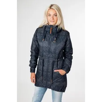 Dámský kabát Kabát Alife and Kickin CHARLOTTE B COAT Denim Aop velikost M