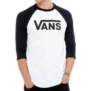 Pánské oblečení Tričko Vans CLASSIC RAGL White-Black velikost XL