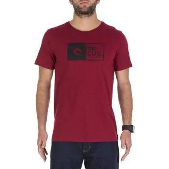 Pánské tričko Tričko Rip Curl SCRATCHED RIPAWATU SS TEE Tango Red Marle velikost XL