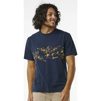 Pánské tričko Tričko Rip Curl ALOHA HOTEL LEI LEI TEE Dark Navy velikost L