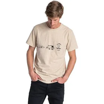 Pánské tričko Tričko Rip Curl PICTOGRAMS S/S TEE Cement Marle velikost S