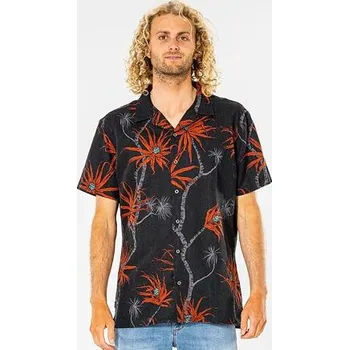 Košile Rip Curl SOLID ROCK S/S SHIRT Black velikost M