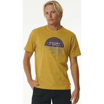 Pánské tričko Tričko Rip Curl FILLER TEE Mustard velikost XL