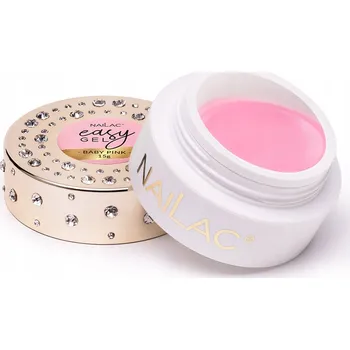 Lak na nehty Stavební gel na nehty easyGel Baby Pink 15 g NaiLac