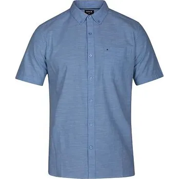Pánská košile Košile Hurley ONE&ONLY 2.0 WOVEN S/S Blue Ox velikost M