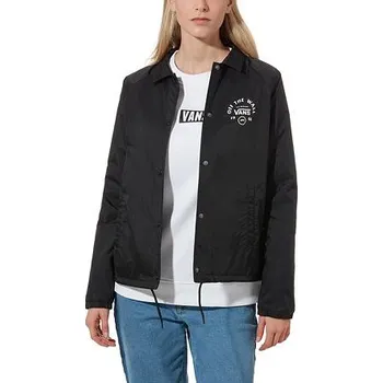 Pánské oblečení Bunda Vans THANKS COACH ATTENDANCE JACKET Black velikost S