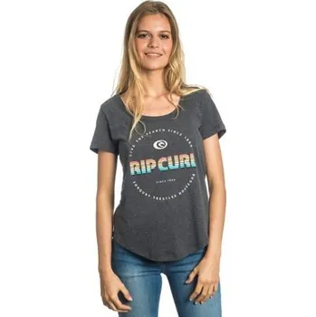 Pánské tričko Tričko Rip Curl ACTIVE LOGO TEE Black Marled velikost XL