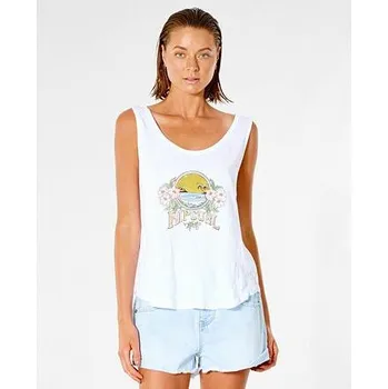 Pánské tričko Tílko Rip Curl ON THE COAST TANK Optical White velikost M