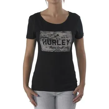 Tričko Hurley COCONUT PERFECT CREW Black velikost L