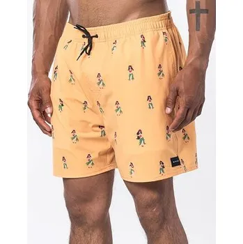 Dámské plavky Plavky Rip Curl TROPICAL VIBES 16'' VOLLEY Washed Yellow velikost XXL