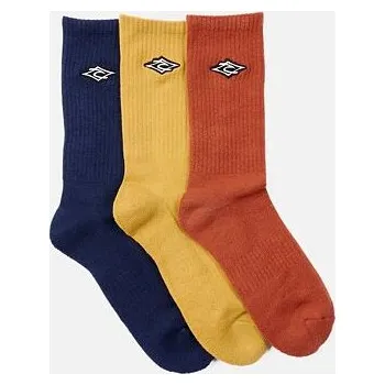 Pánské ponožky Ponožky Rip Curl ICONS CREW SOCK 3-PK Dark Navy velikost O/S