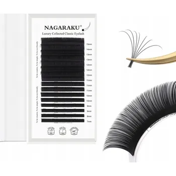 Umělé řasy Řasy Nagaraku Luxury Collected C, 0.07, 12 mm