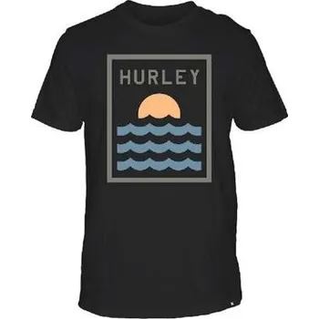 Pánské tričko Tričko Hurley SUNDOWN Black velikost M
