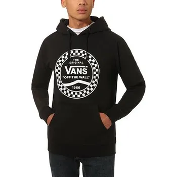 Pánská mikina Mikina Vans CHECKERED SIDE STRIPE FRONT PO Black velikost XXL