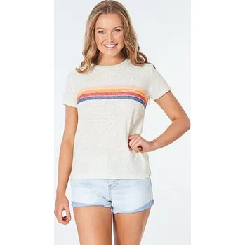 Tričko Rip Curl GOLDEN DAYS STANDARD TEE Cream velikost XS