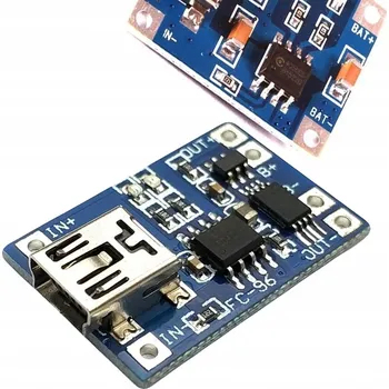 Nabíječka baterií MODUL NABÍJEČKY BATERIÍ TP4056 5V MINI USB LI-ION 18650 1A