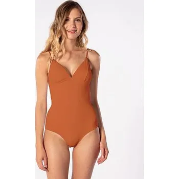 Dámské plavky Plavky Rip Curl MODERN RIB RECYCLED ONE PIECE Ice Tea velikost M