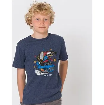Chlapecké oblečení Tričko Animal BOSSO Indigo Blue Marl velikost BL
