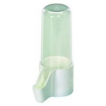 Krmítko pro ptáka 2GR Krátké pítko pro ptáky Miska na vodu pro papoušky 70 ml bílé